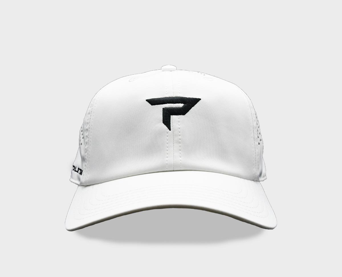 Performance Icon Hat - White and Black - Front View