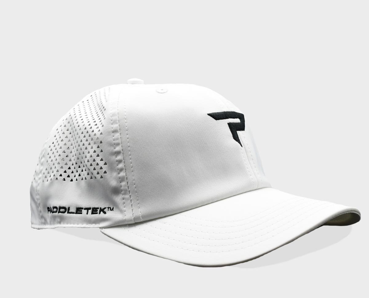 Performance Icon Hat - White and Black - Side View