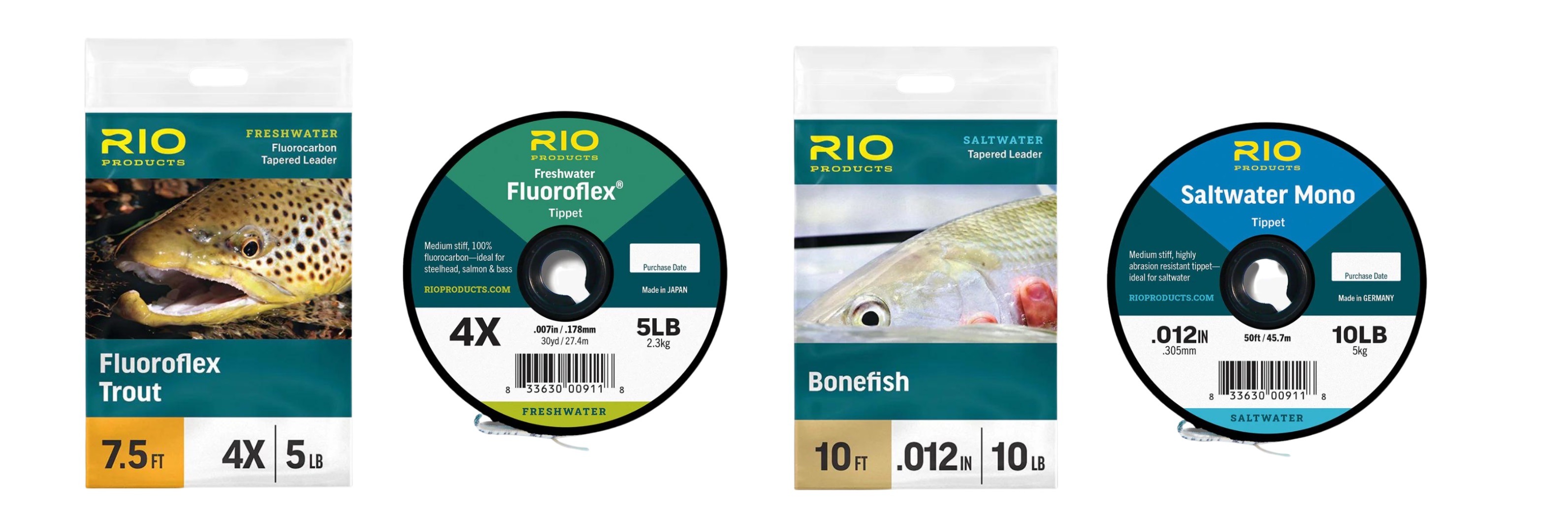 Rio Fly Fishing Tippet Powerflex Tippet 3Pack 3X-5X Fishing Line
