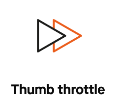 Thumb throttle electric bike