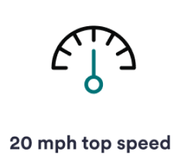 20 mph top speed Electric Bike