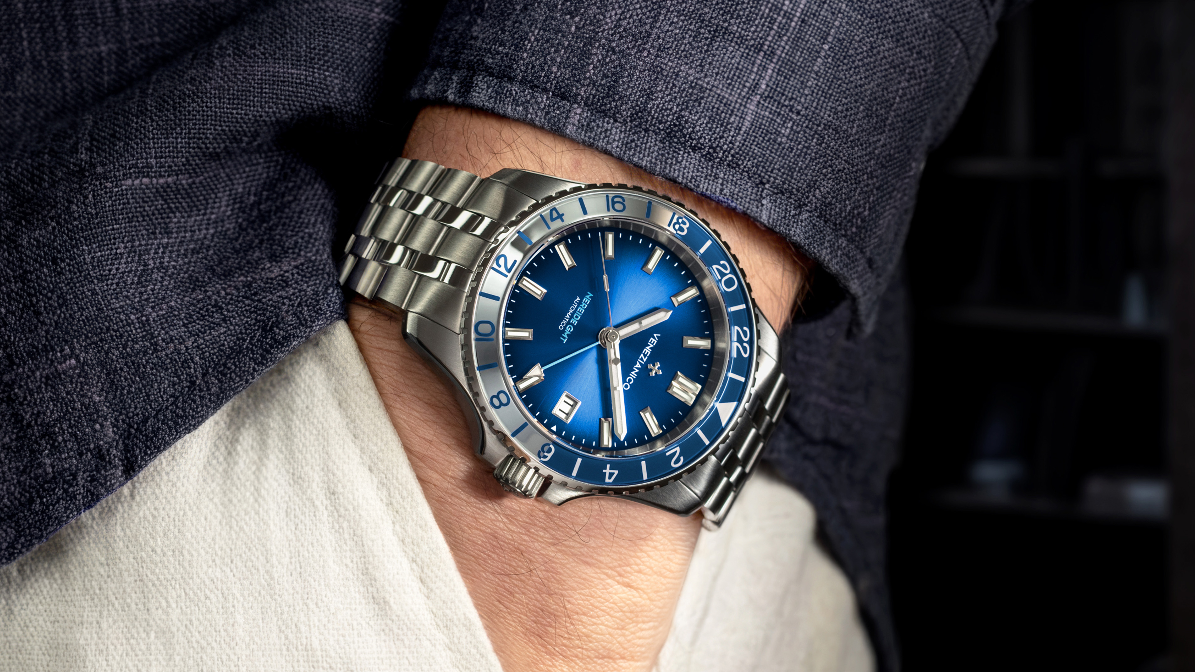 時計 VENEZIANICO NEREIDE GMT Venezianico Nereide GMT 39 Watches – Windup Watch Shop