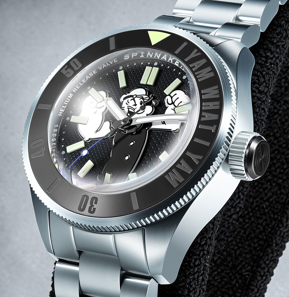 Spinnaker Piccard Automatic Popeye Forearm Fury Limited Edition Spinnaker x Popeye