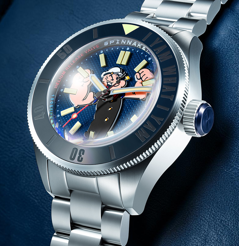 Spinnaker Piccard Automatic Popeye Forearm Fury Limited Edition Spinnaker x Popeye