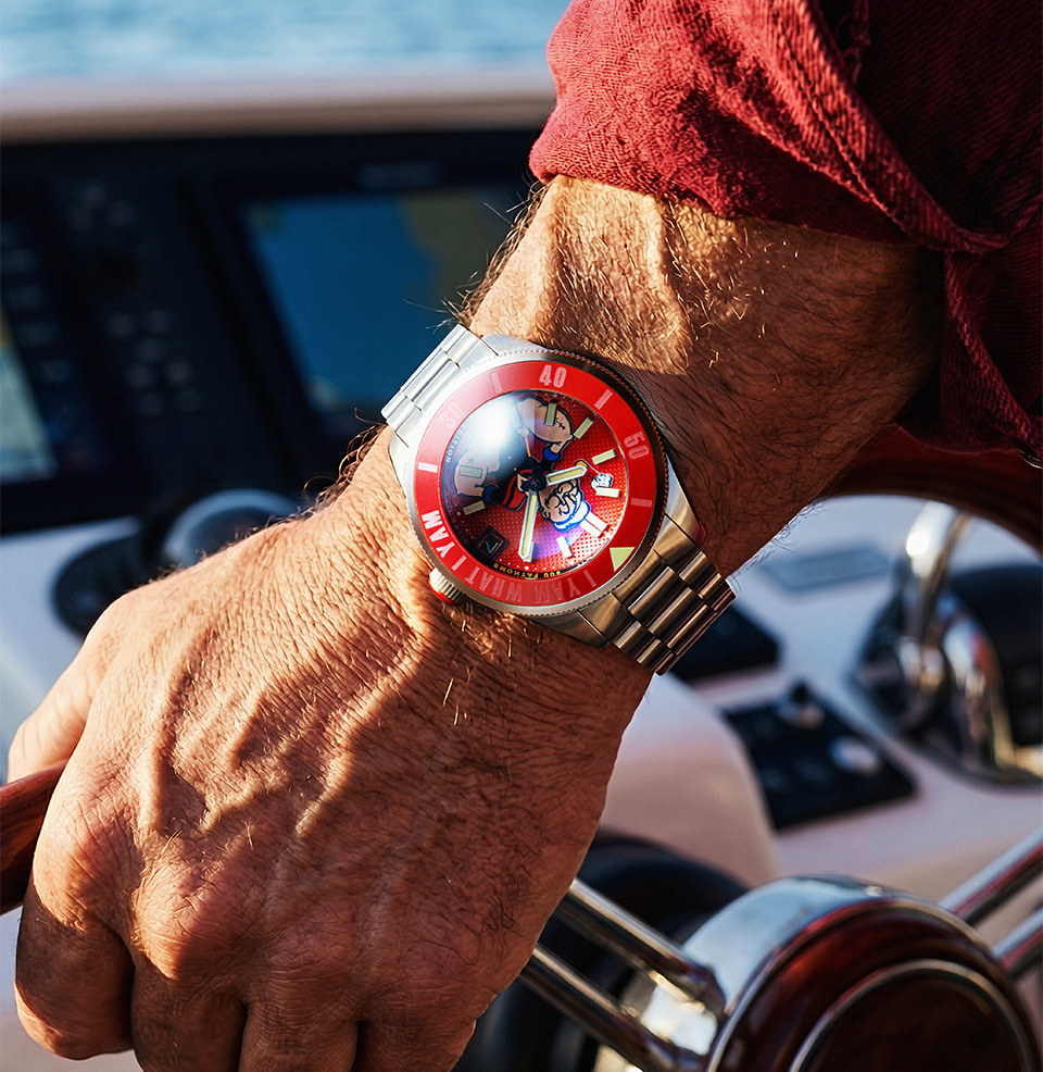 Spinnaker Piccard Automatic Popeye Forearm Fury Limited Edition 