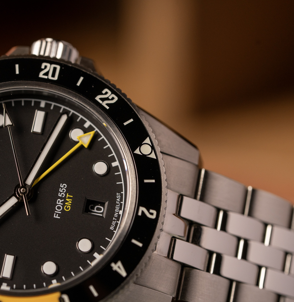 Fior 555 GMT Watch Collection 48 click bezel