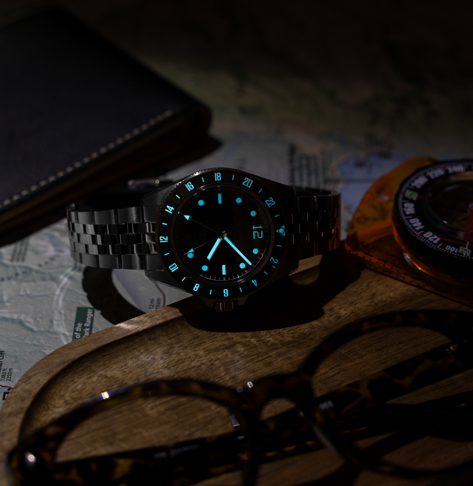 Fior 555 GMT Watch Collection Upgraded Super-LumiNova®