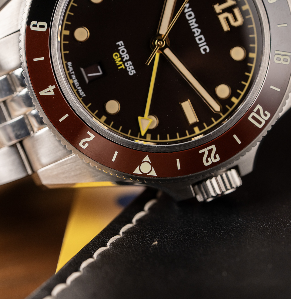 Fior 555 GMT Watch Collection 48 click bezel