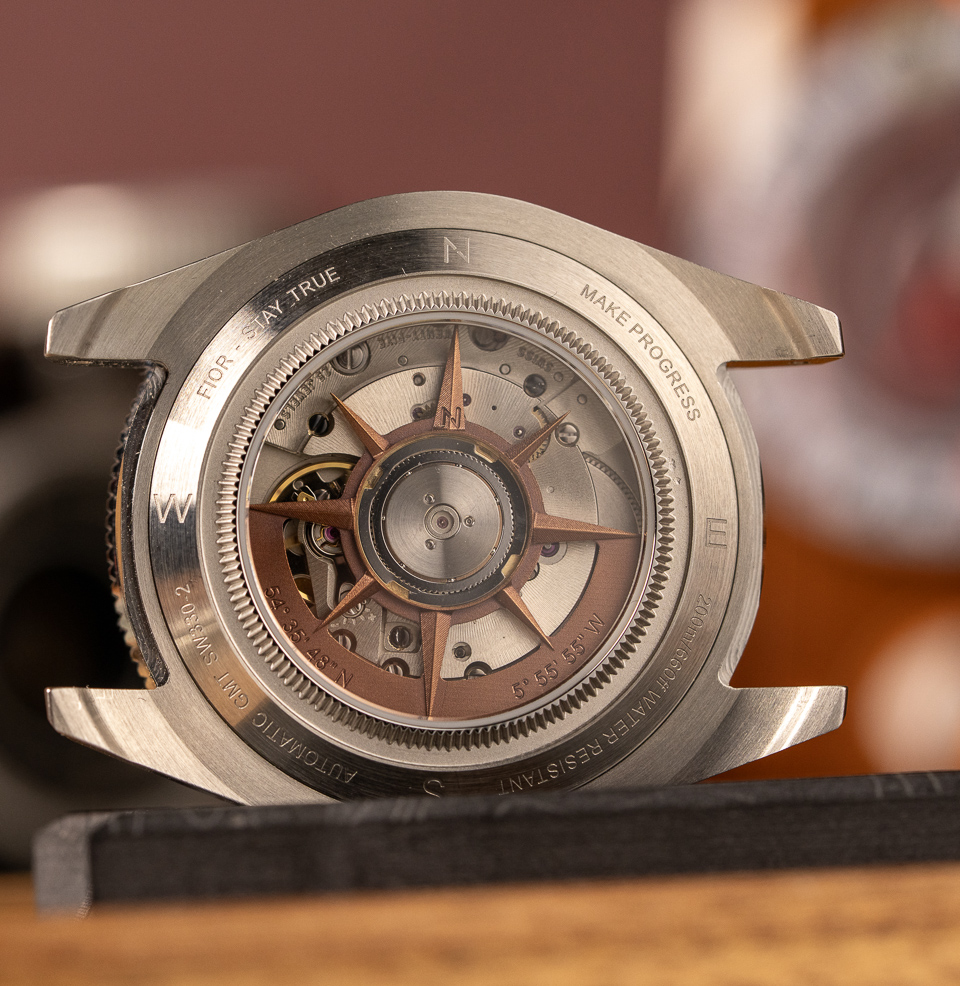 Fior 555 GMT Watch Collection Open Caseback