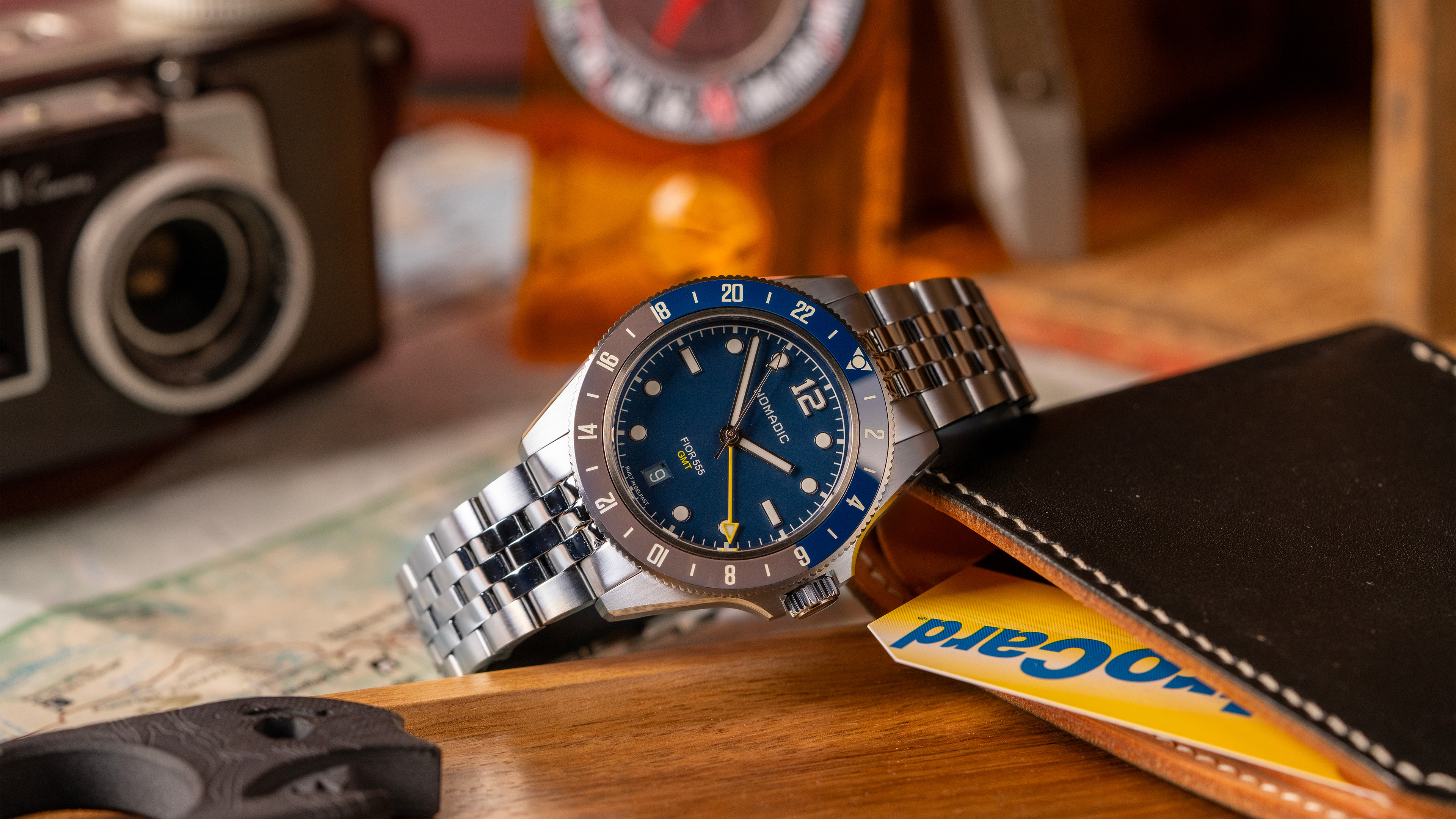 The Nomadic Fior 555 GMT Watch Collection – Windup Watch Shop