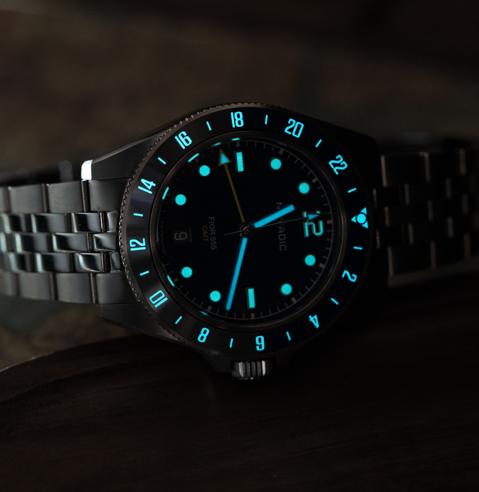 Fior 555 GMT Watch Collection Upgraded Super-LumiNova®