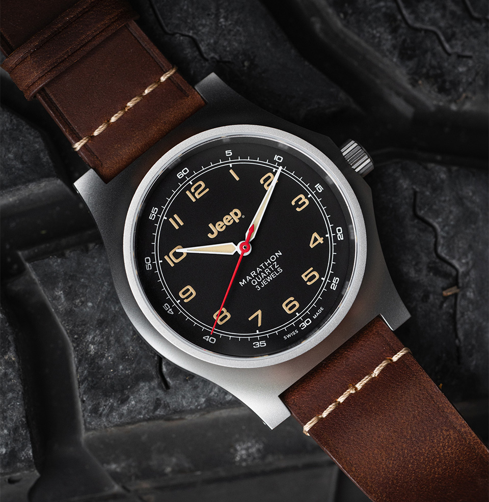 Marathon x Jeep® 41mm Willys — Officer's Field Watch The SSGPQ