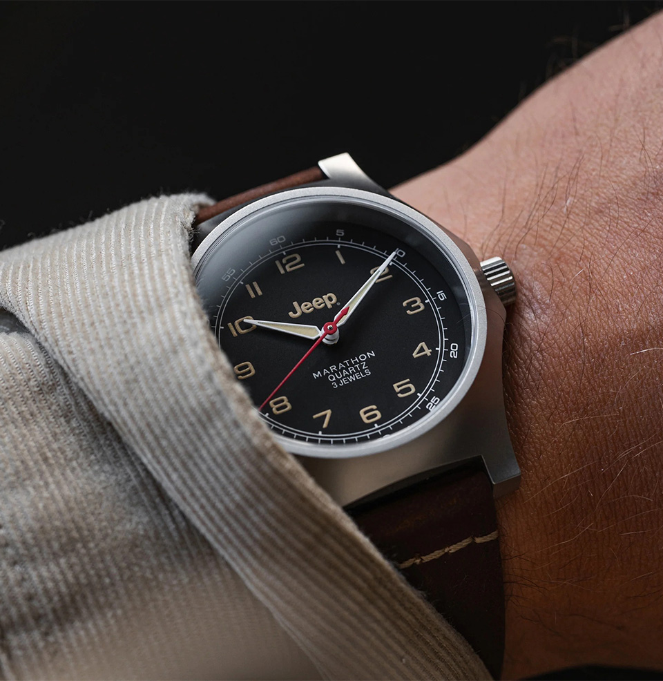 Marathon x Jeep® 41mm Willys — Officer's Field Watch Built to MIL-PRF-46374 G