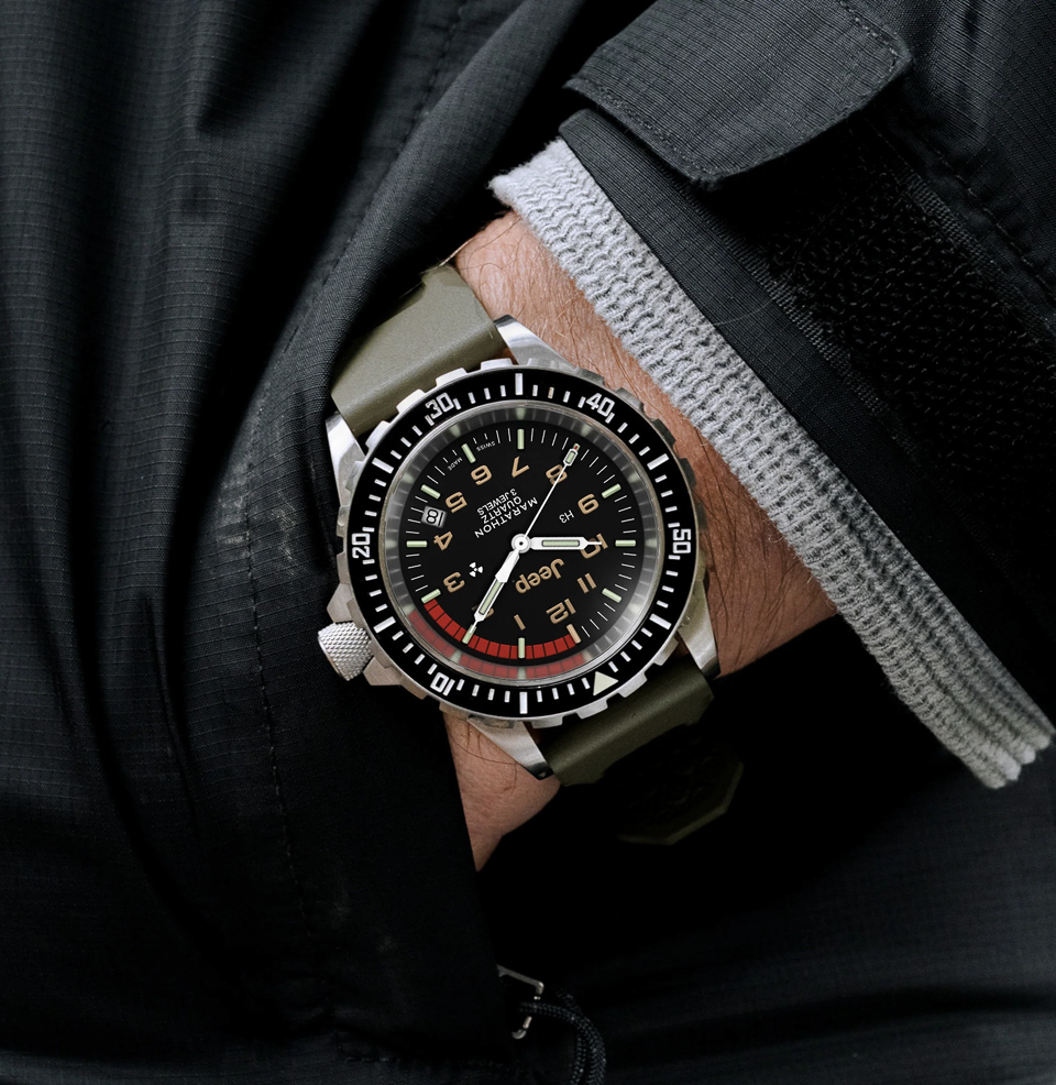 Marathon x Jeep® 41mm Rubicon — Diver's Watch 41mm Stainless Steel Case