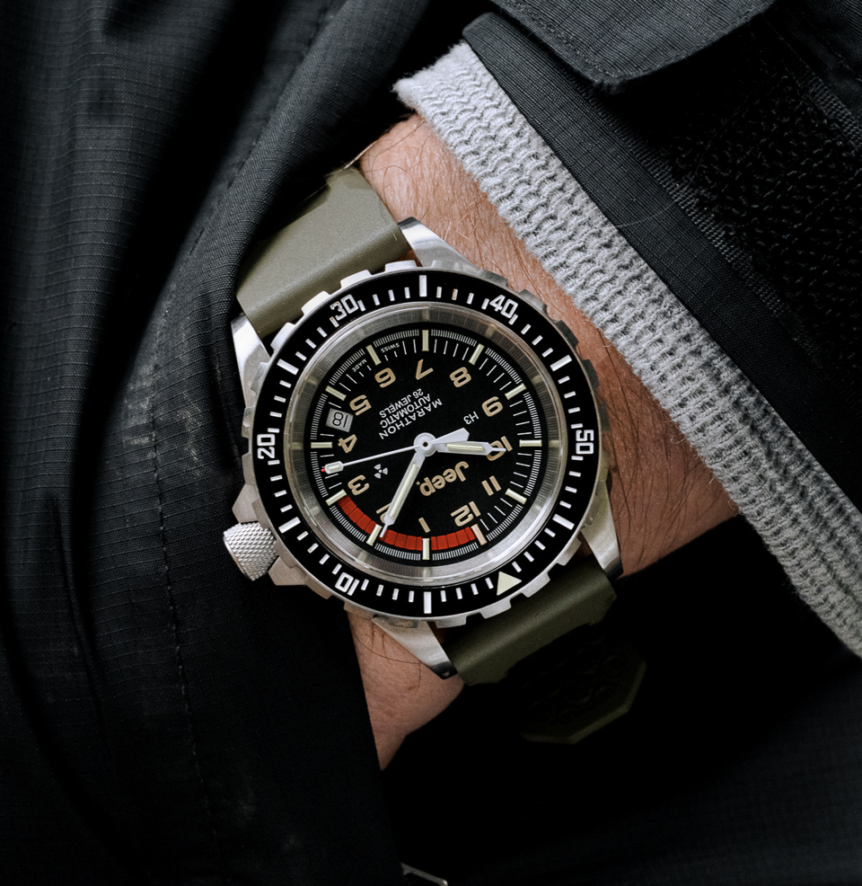 Marathon x Jeep® 41mm Rubicon — Diver's Watch 41mm Stainless Steel Case
