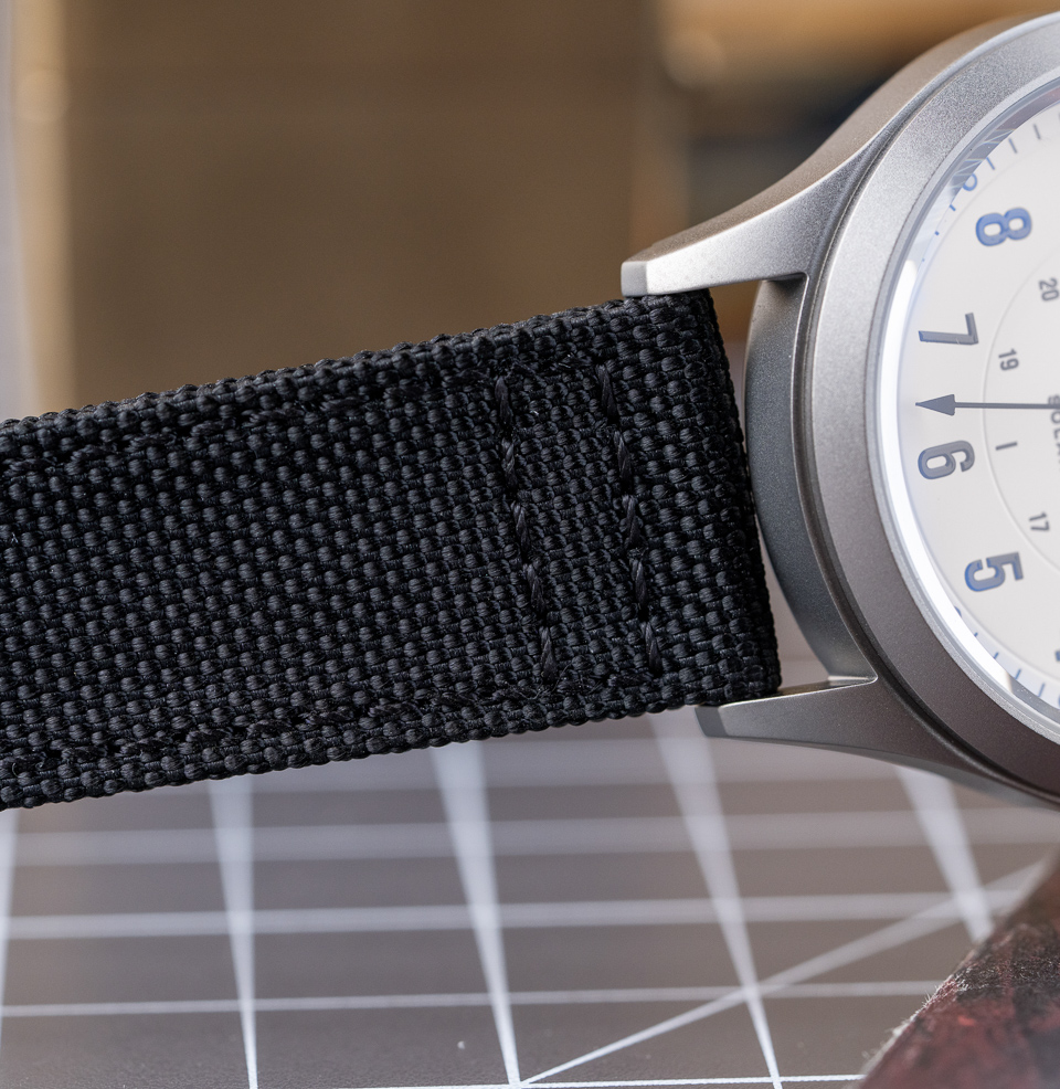 Islander Babylon HV1000 Titanium Solar Field Watch Quick-release nylon strap