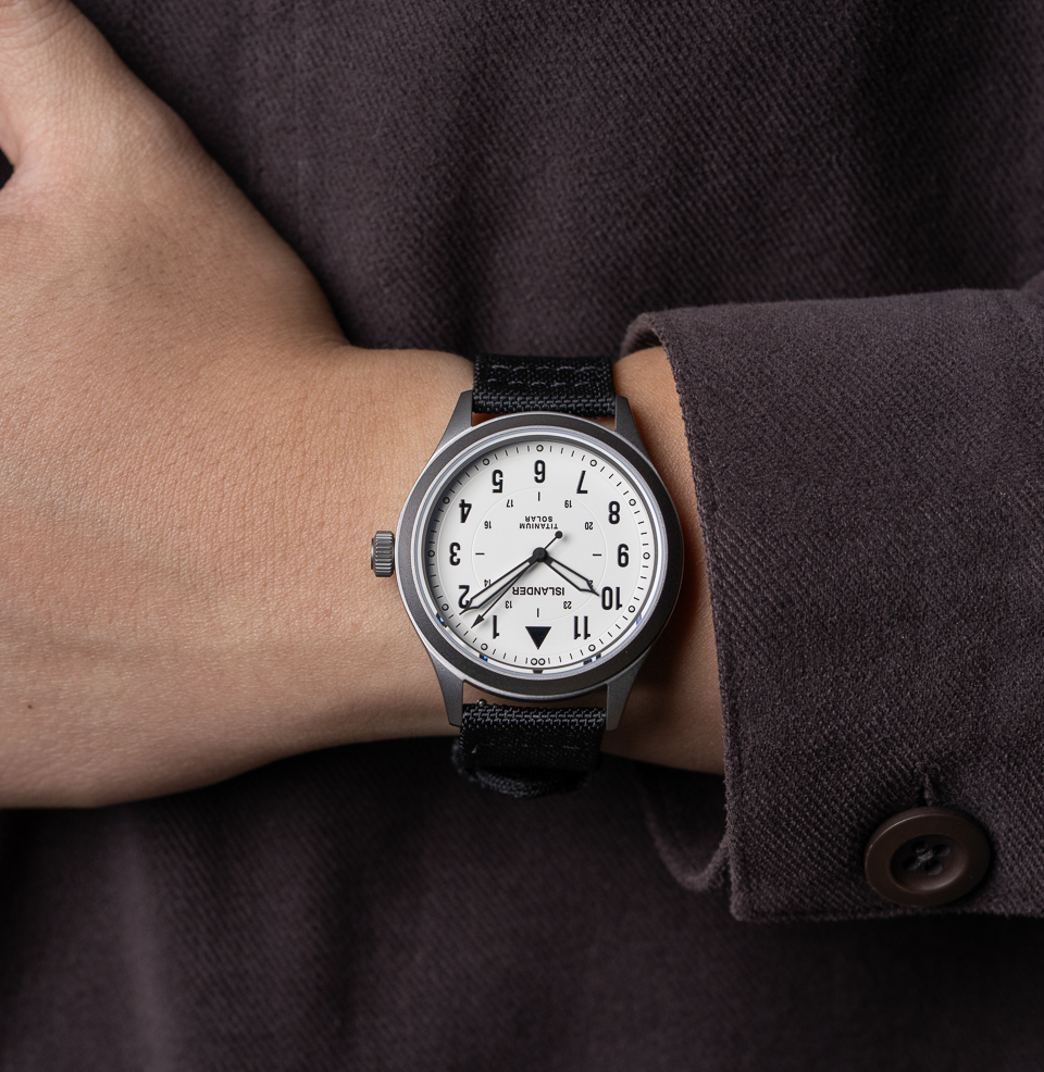 Islander Babylon HV1000 Titanium Solar Field Watch 40mm Titanium Case