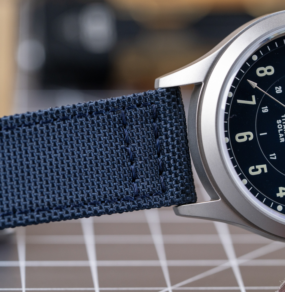 Islander Babylon HV1000 Titanium Solar Field Watch Quick-release nylon strap