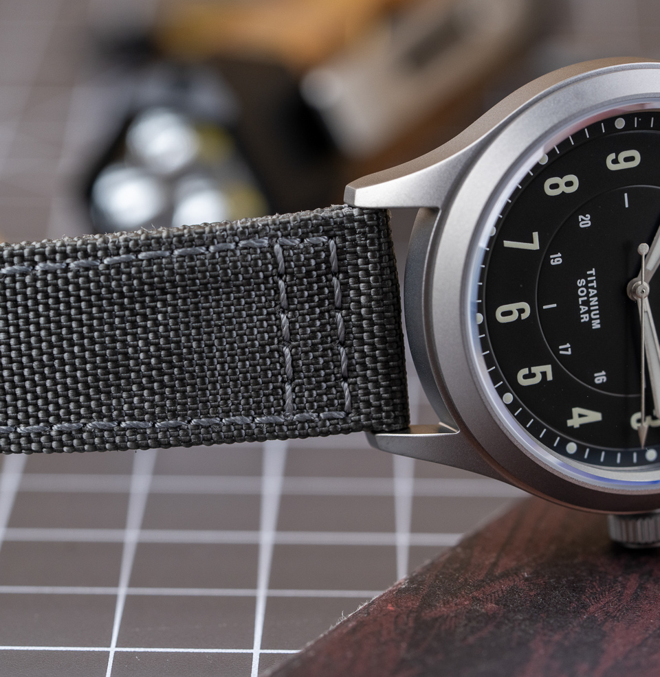Islander Babylon HV1000 Titanium Solar Field Watch Quick-release nylon strap