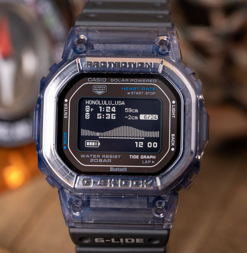 G-Shock G-LIDE GBX-H5600 Watches Clear Case Resin