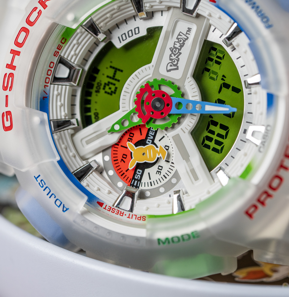 G-SHOCK x Pokémon GA-110PKM-7A — 30th Anniversary 1996 original games color palette