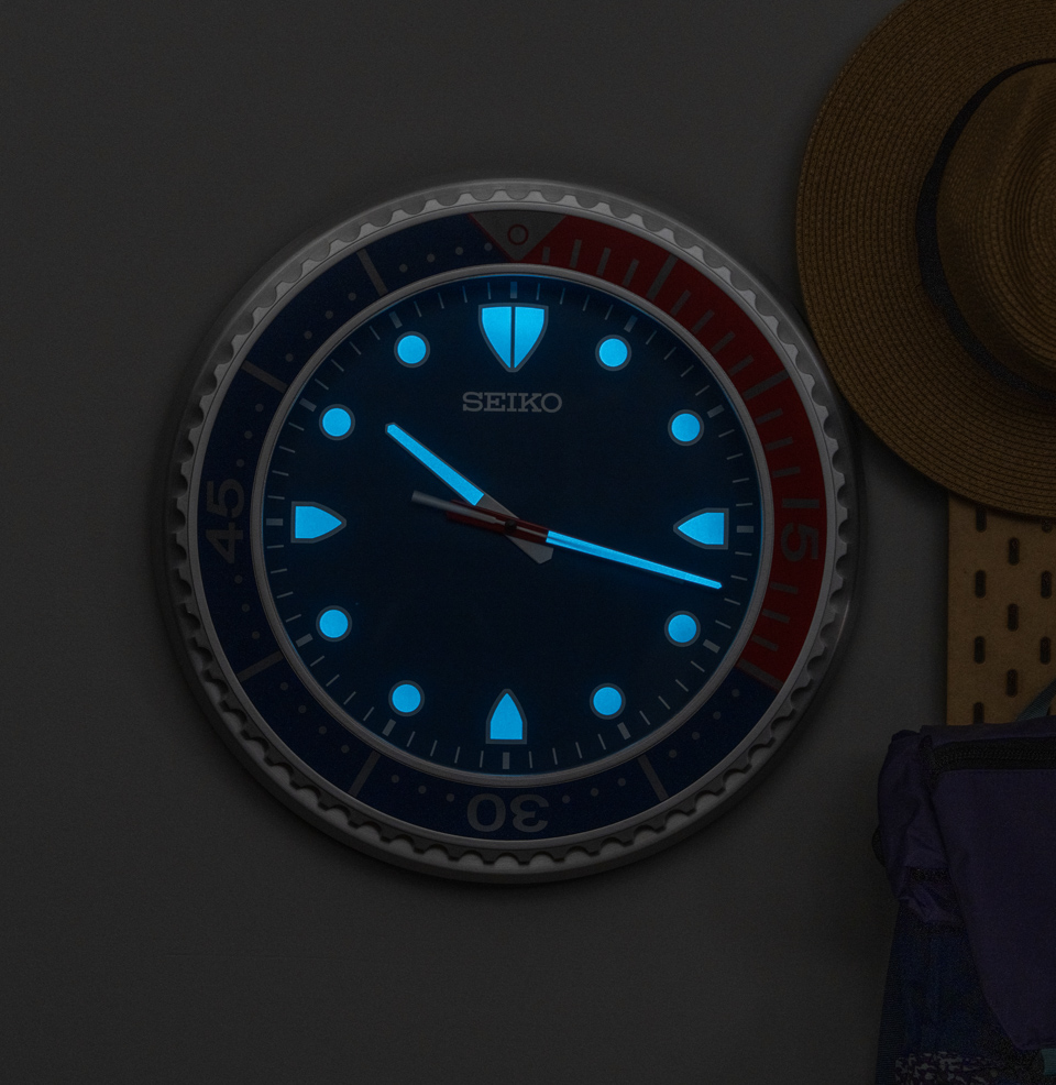 Seiko QXA849 Heritage Design Wall Clock LumiBrite