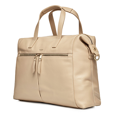 KNOMO Audley Leather Laptop Handbag - 14" Feature Square Image 1 | knomo.com