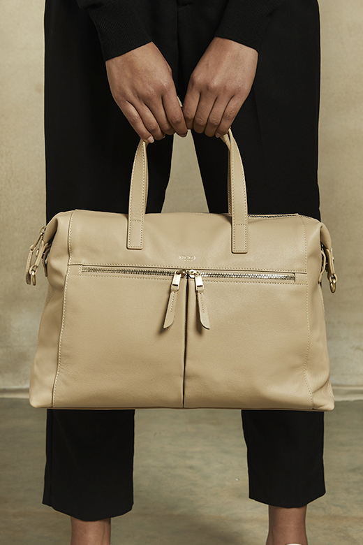 KNOMO Audley Leather Laptop Handbag - 14" Feature Rectangle Image 2 | knomo.com