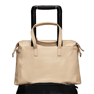 KNOMO Audley Leather Laptop Handbag - 14" Feature Square Image 2 | knomo.com