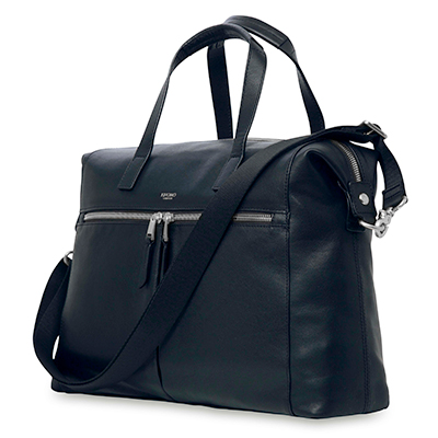 KNOMO Audley Leather Laptop Handbag - 14" Feature Square Image 1 | knomo.com