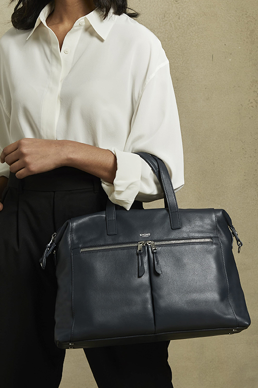 KNOMO Audley Leather Laptop Handbag - 14" Feature Rectangle Image 1 | knomo.com