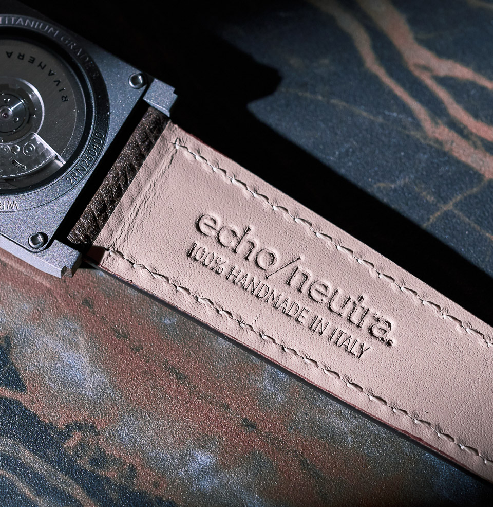 echo/neutra Rivanera Ros'Antico Brown Leather Strap