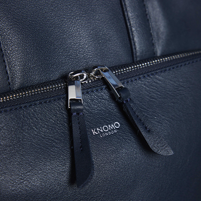 KNOMO Harewood Leather Laptop Tote Backpack - 15" Feature Square Image 2 | knomo.com