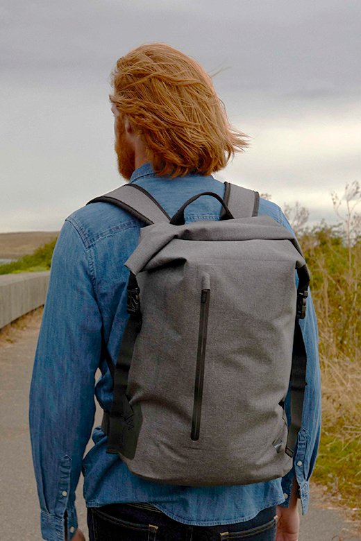 KNOMO Cromwell Roll-Top Laptop Backpack - 14" Feature Rectangle Image 2 | knomo.com