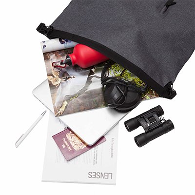 KNOMO Cromwell Roll-Top Laptop Backpack - 14" Feature Square Image 2 | knomo.com