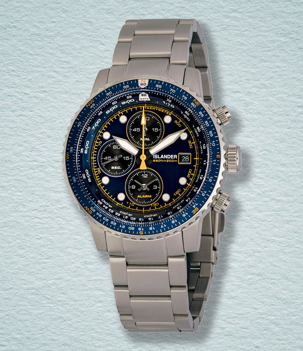 Islander Calverton Flight Chronograph Alarm Watch