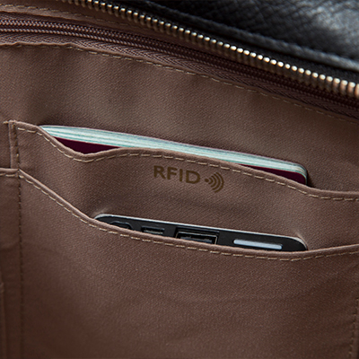 KNOMO Mini Maddox Leather Laptop Tote Bag - 13" Feature Square Image 1 | knomo.com