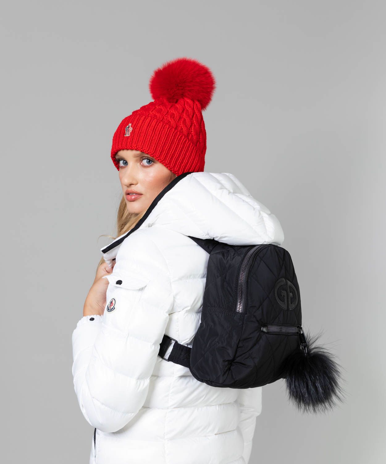 Nagisa Bag with Fur Pom Pom