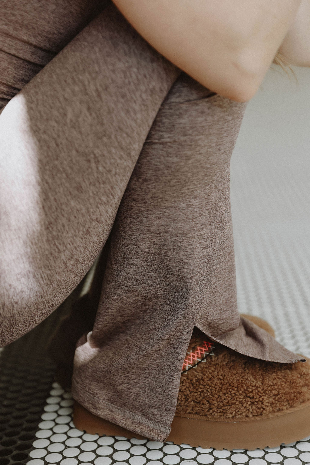 Strut This Womens Errands Legging in Mocha Heather