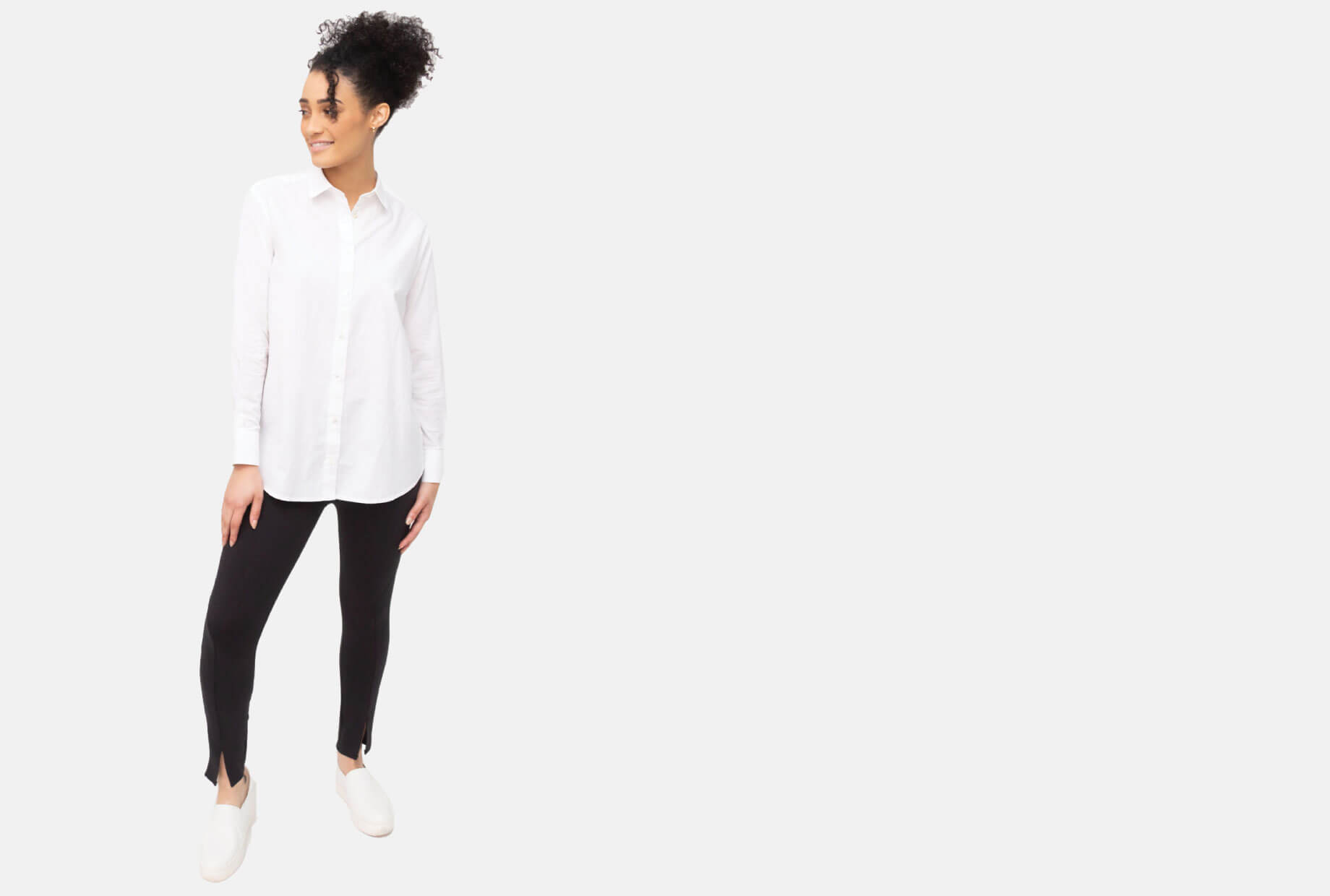 women's long sleeve nonstop tunic shirt