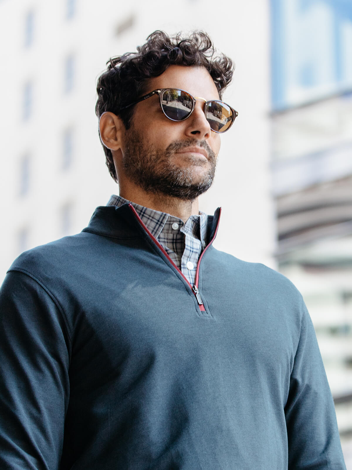 Men's Bamboo and French Terry Legacy 1/4 Zip Jacket - tasc Performance