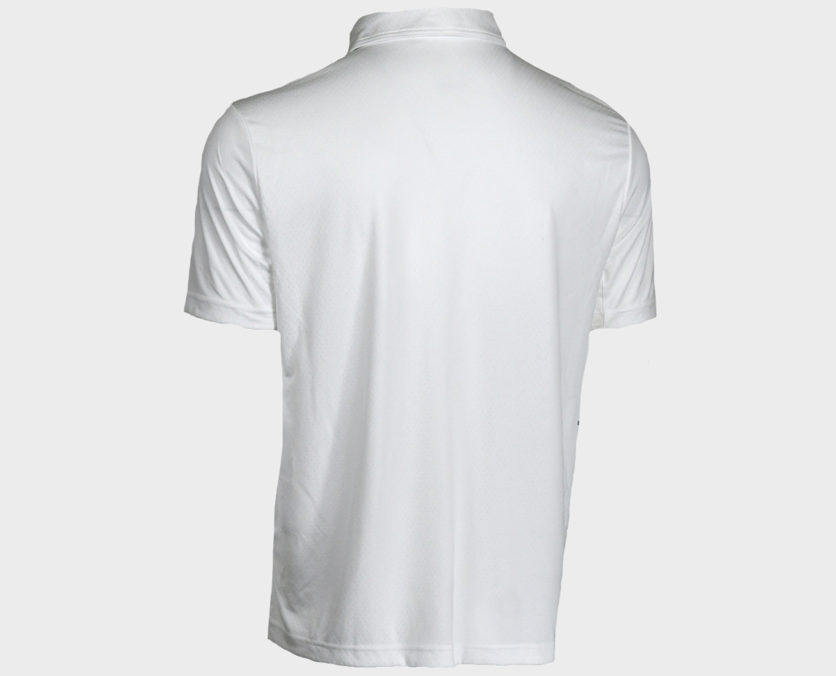 Men's Polo - White - Back View Extra Extra Large Size
