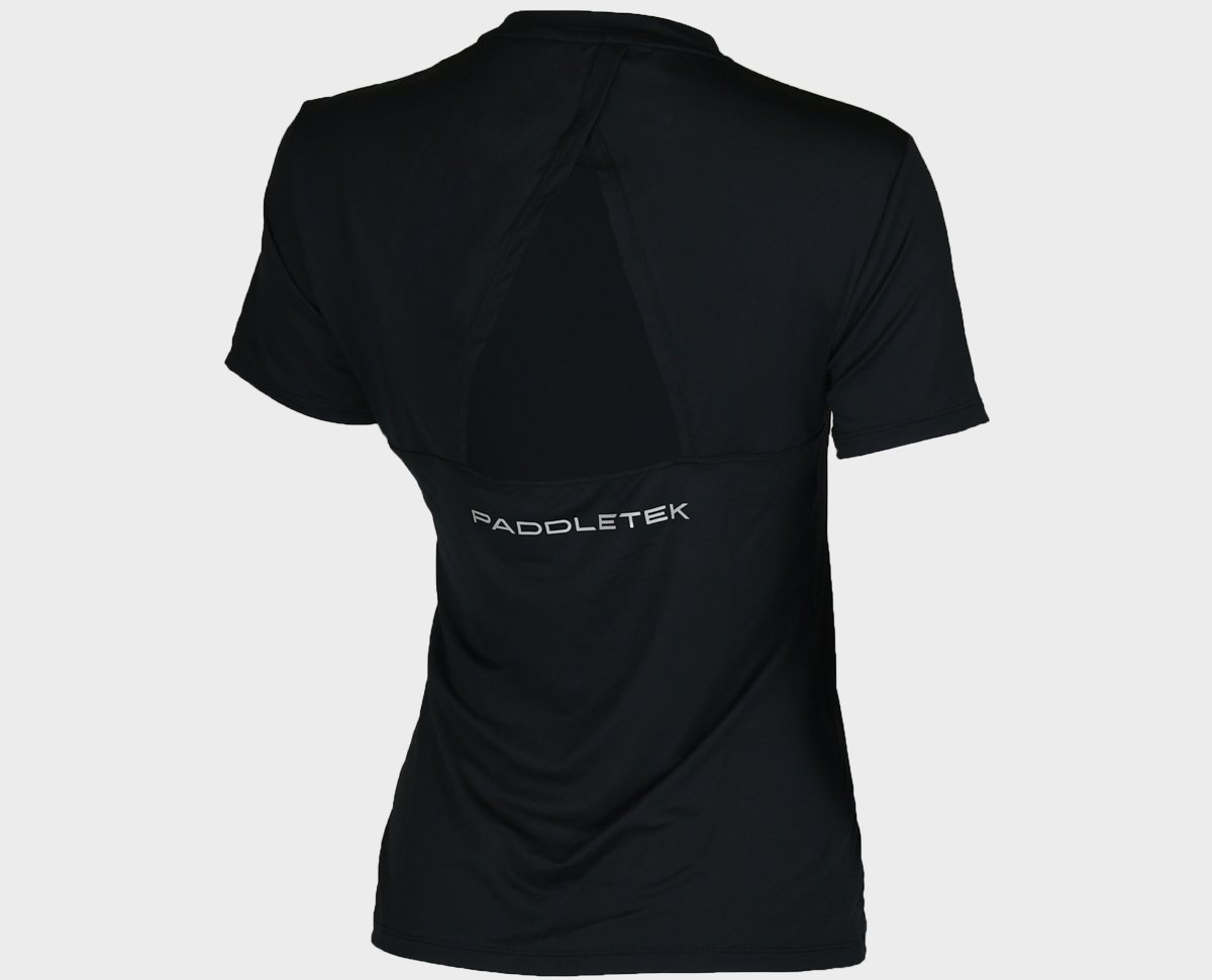 Women's Performance Short Sleeve Tee - Black - Back View Large Size