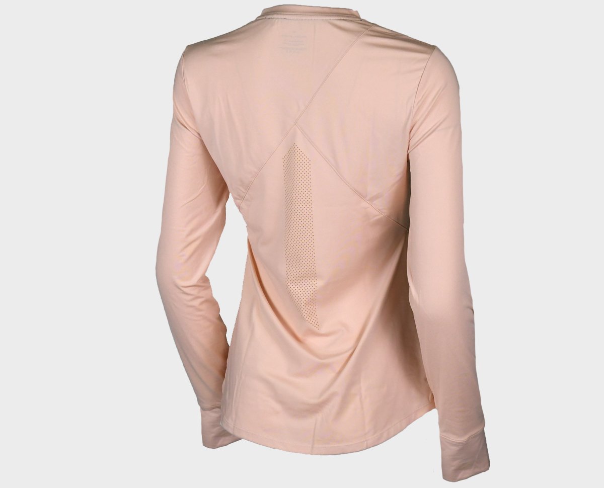 Women's Performance Long Sleeve Tee - Peachy Keen - Back View Small Size