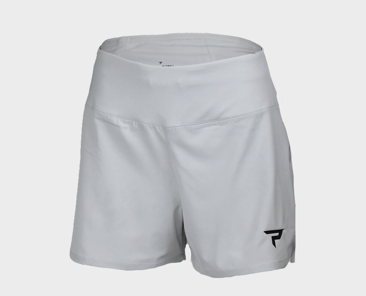Women's Performance Shorts - Glacier Gray - Front View - Extra Small Size