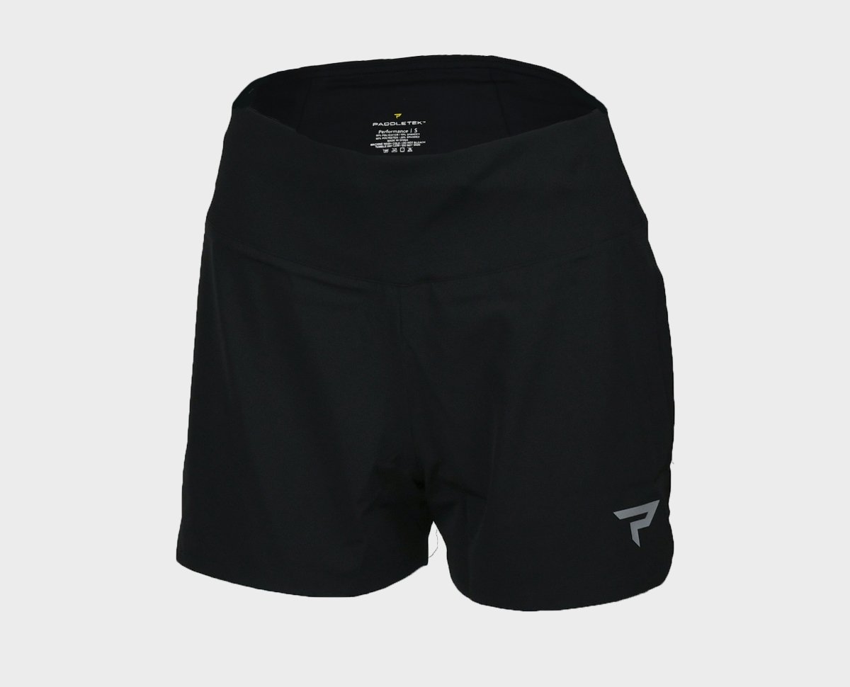 Women's Performance Shorts - Black - Front View - Extra Small Size
