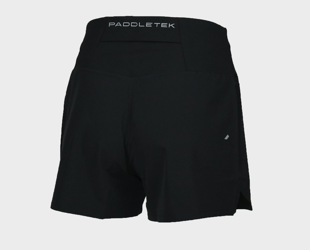 Women's Performance Shorts - Black - Back View - Extra Small Size