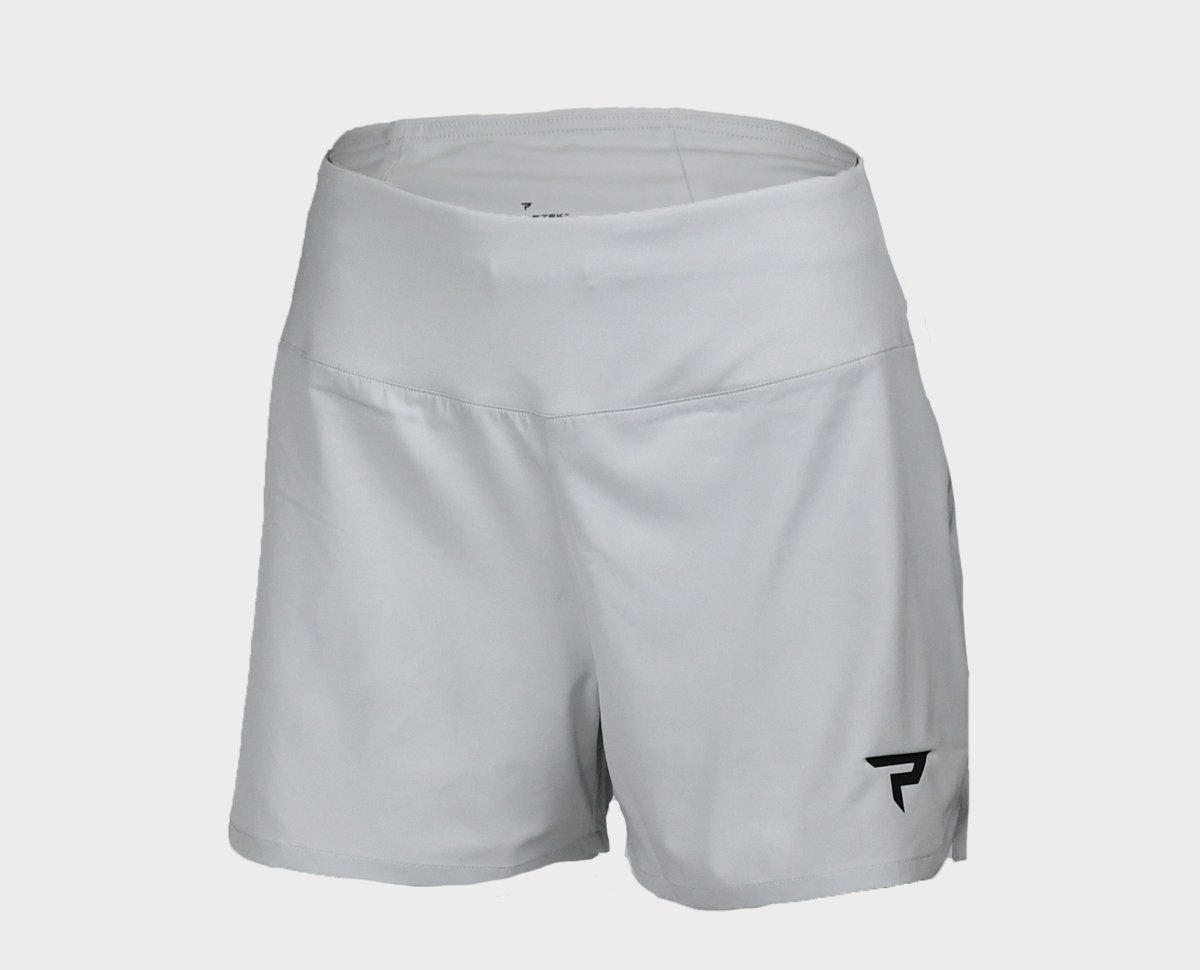 Women's Performance Shorts - Glacier Gray - Front View - Small Size