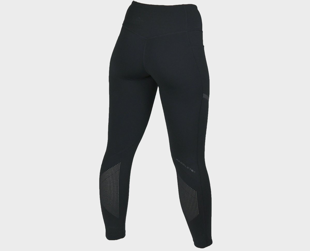 Women's Performance Leggings - Black - Back View - Medium Size