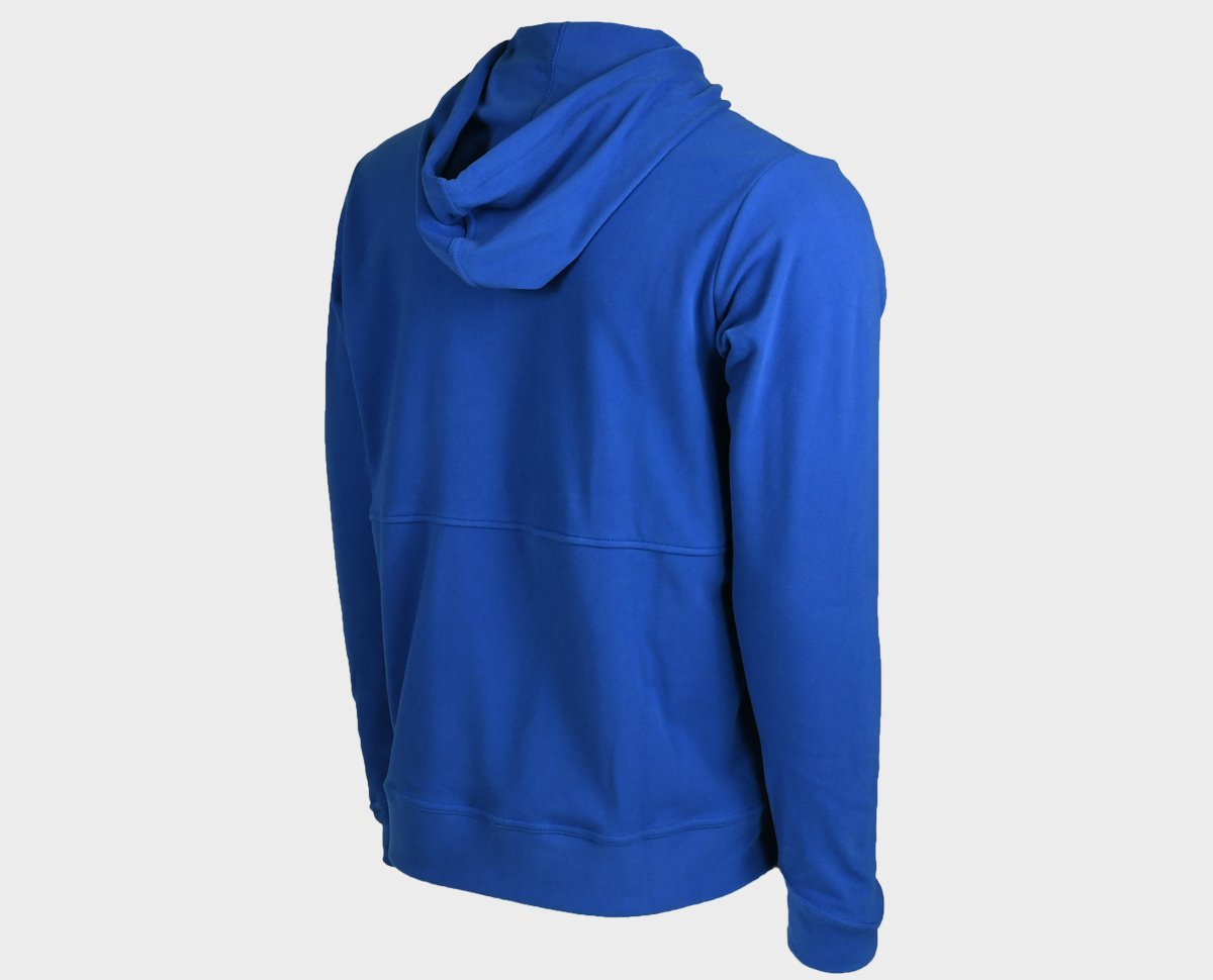 Performance Hoodie - Vallarta Blue - Back View - Small Size